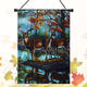 Deer Flag Banner Garden Yard Home Party 28 x 40 Inch Forest House Decorations Art