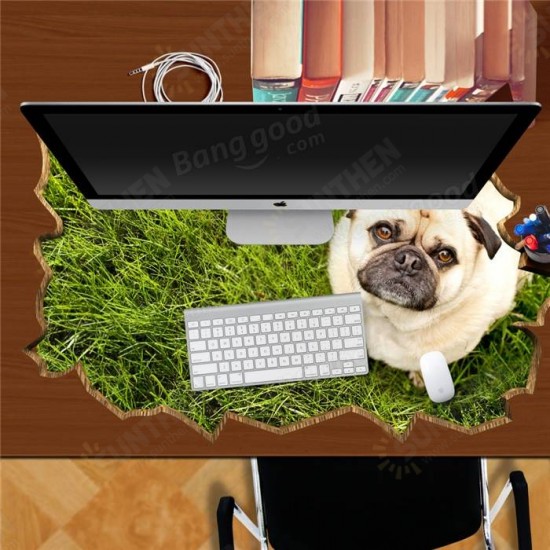 Dog Pet Lawn PAG STICKER 3D Desk Sticker Wall Decals Home Wall Desk Table Decor Gift