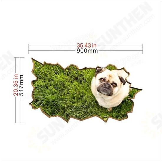 Dog Pet Lawn PAG STICKER 3D Desk Sticker Wall Decals Home Wall Desk Table Decor Gift