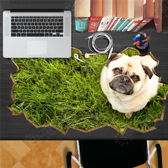 Dog Pet Lawn PAG STICKER 3D Desk Sticker Wall Decals Home Wall Desk Table Decor Gift