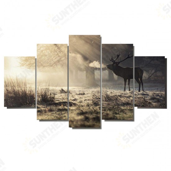 Elk Art Oil Paintings Modern Style Canvas Print Wall Unframed Pictures Home Decor