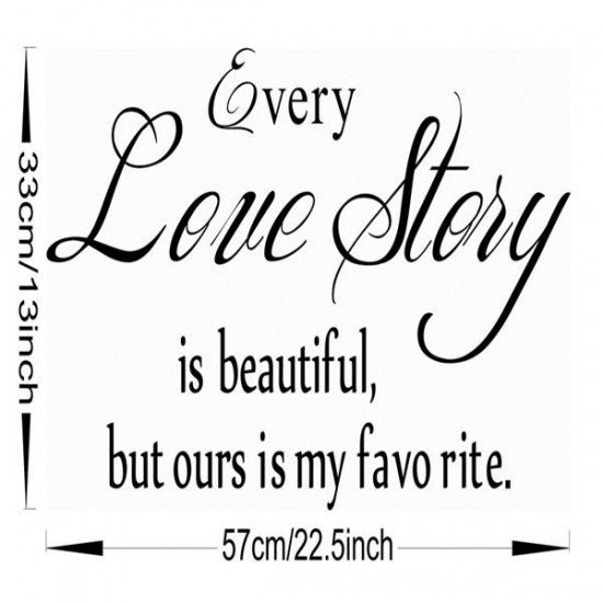 English Proverbs Wall Stickers Love Story Wall Stickers