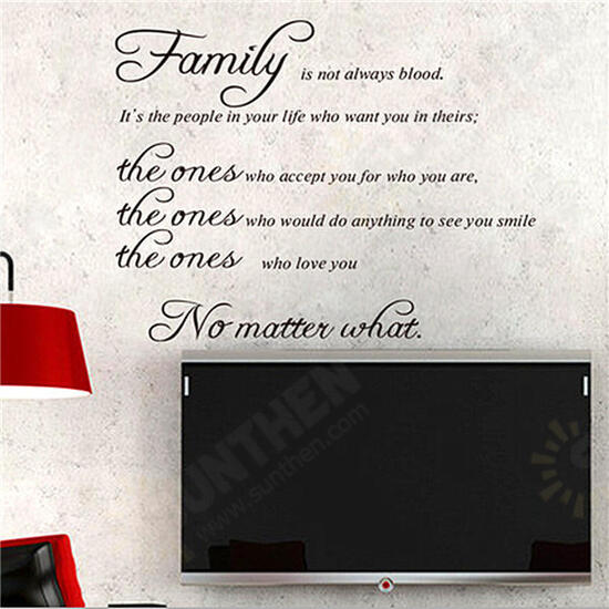 Family Quote Wall Sticker Removable Decal Mural DIY Living Room Art Home Decor