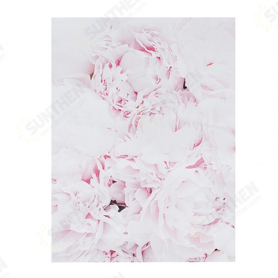 Feather Flower Pink Canvas Nordic Poster Floral Prints Wall Art Painting Decor