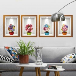 Flowers 3d Frame Creative Wall Stickers Background European Three - Dimensional Wall Stickers Flowers 3d Frame Creative Wall Stickers Background European Three - Dimensional Wall Stickers