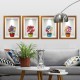 Flowers 3d Frame Creative Wall Stickers Background European Three - Dimensional Wall Stickers