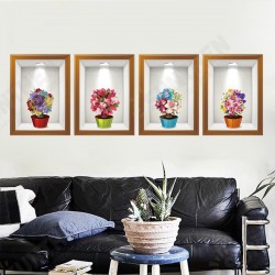 Flowers 3d Frame Creative Wall Stickers Background European Three - Dimensional Wall Stickers Flowers 3d Frame Creative Wall Stickers Background European Three - Dimensional Wall Stickers