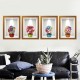 Flowers 3d Frame Creative Wall Stickers Background European Three - Dimensional Wall Stickers