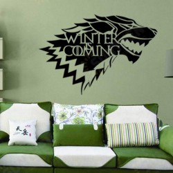 Game of Thrones House Stark Wolf Vinyl Sticker Decal HBO Winter Is Coming Game of Thrones House Stark Wolf Vinyl Sticker Decal HBO Winter Is Coming