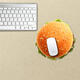 Hamburger Mouse Pad Sticker Mouse Mat Decals PAG Waterproof Removable Stickers Home Decor Gift