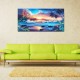Home Decor Canvas Print Paintings Wall Art Modern Sunset Scenery Beach Tree Gift