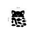 DX-139 Fluorescent Glow Cat Thinking Fish Switch Wall Sticker Home Bedroom Decor