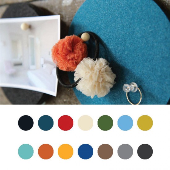 DX-172 1PCS Creative Roundness Colorful Wool Felt Multifunctional Wall Sticker Smart Collect Board