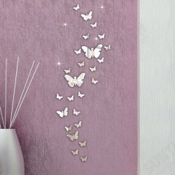 DX-Y5 30PCS Butterfly Combination 3D Mirror Wall Stickers Home Decor DIY Room Decoration DX-Y5 30PCS Butterfly Combination 3D Mirror Wall Stickers Home Decor DIY Room Decoration