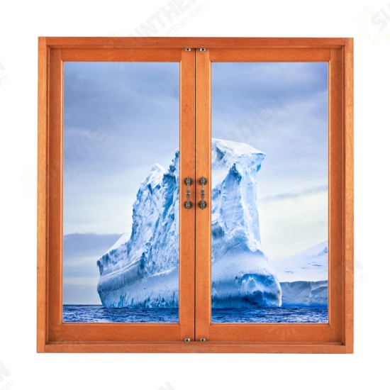 3D Artificial Window View 3D Wall Decals Frigid Barrier PAG Stickers Home Wall Decor Gift