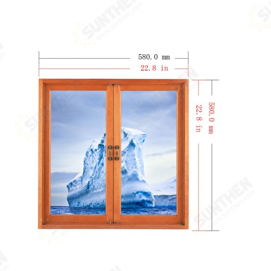 3D Artificial Window View 3D Wall Decals Frigid Barrier PAG Stickers Home Wall Decor Gift