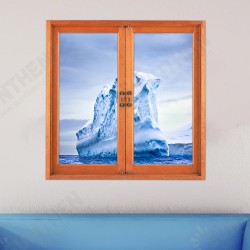 3D Artificial Window View 3D Wall Decals Frigid Barrier PAG Stickers Home Wall Decor Gift 3D Artificial Window View 3D Wall Decals Frigid Barrier PAG Stickers Home Wall Decor Gift