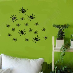 KST-5 Halloween PVC Wall Stickers Spider Living Room Bedroom Decoration Wall Stickers KST-5 Halloween PVC Wall Stickers Spider Living Room Bedroom Decoration Wall Stickers