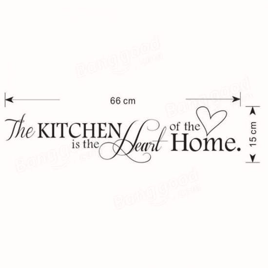 Kitchen Letters Love Wall Sticker Living Room Home Decoration Creative Decal DIY Mural Wall Art