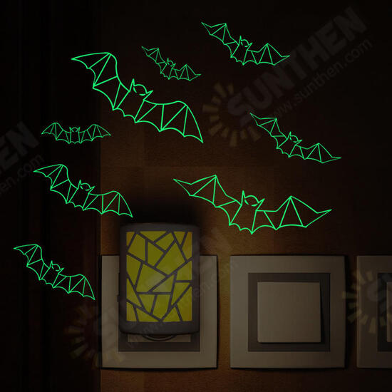 Luminous Three-dimensional Plastic Bat Halloween Wall Sticker Bar Haunted House Decoration Luminous Three-dimensional Plastic Bat Halloween Wall Sticker Bar Haunted House Decoration