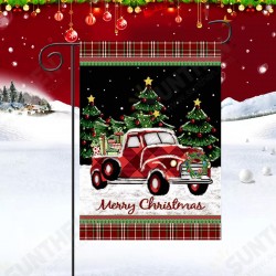 Merry Christmas Decorations Red Truck With Gifts Double Sided Winter Garden Flag Merry Christmas Decorations Red Truck With Gifts Double Sided Winter Garden Flag