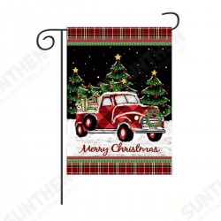 Merry Christmas Decorations Red Truck With Gifts Double Sided Winter Garden Flag Merry Christmas Decorations Red Truck With Gifts Double Sided Winter Garden Flag