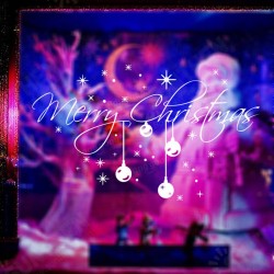 Merry Christmas Snowflake Window Wall Sticker Wall Window Decoration Merry Christmas Snowflake Window Wall Sticker Wall Window Decoration