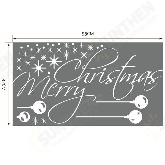 Merry Christmas Snowflake Window Wall Sticker Wall Window Decoration