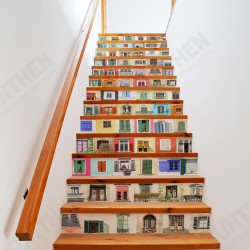 13Pcs/set Window Pattern Creative Stair Sticker Home Decor Mural Art Decor Sticker 13Pcs/set Window Pattern Creative Stair Sticker Home Decor Mural Art Decor Sticker