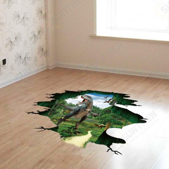 Creative 3D Dinosaur Waterproof Removable Home Room Decorative Wall Door Decor Sticker