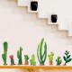 Creative Cartoon Cactus PVC Removable Home Room Decorative Wall Door Decor Sticker