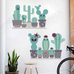 FX82028 Cartoon Wall Sticker Cactus Printing Sticker Glass Door Wall Decoration Stickers DIY Sticker FX82028 Cartoon Wall Sticker Cactus Printing Sticker Glass Door Wall Decoration Stickers DIY Sticker