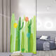 FX82031 2PCS Cactus And Balloon Painting Sticker Glass Door Stickers Wall Stickers Home Decoration Sticker