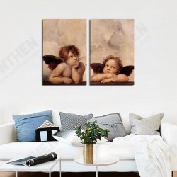 Hand Painted Combination Decorative Paintings Angel Been Thinking Wall Art For Home Decoration Hand Painted Combination Decorative Paintings Angel Been Thinking Wall Art For Home Decoration