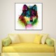 Hand Painted Oil Paintings Abstract Colorful Wolf Head Wall Art For Home Decoration Painting Hand Painted Oil Paintings Abstract Colorful Wolf Head Wall Art For Home Decoration Painting