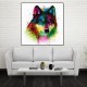 Hand Painted Oil Paintings Abstract Colorful Wolf Head Wall Art For Home Decoration Painting Hand Painted Oil Paintings Abstract Colorful Wolf Head Wall Art For Home Decoration Painting