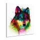 Hand Painted Oil Paintings Abstract Colorful Wolf Head Wall Art For Home Decoration Painting Hand Painted Oil Paintings Abstract Colorful Wolf Head Wall Art For Home Decoration Painting