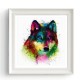 Hand Painted Oil Paintings Abstract Colorful Wolf Head Wall Art For Home Decoration Painting Hand Painted Oil Paintings Abstract Colorful Wolf Head Wall Art For Home Decoration Painting