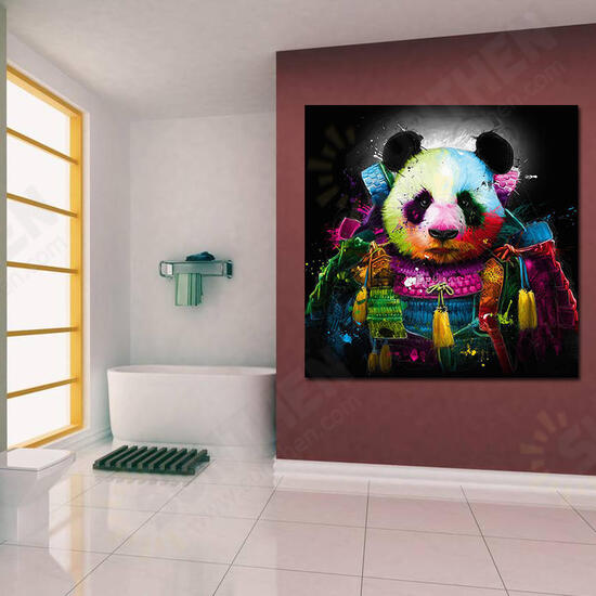 Hand Painted Oil Paintings Animal Panda Paintings Wall Art For Home Decoration