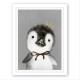 Hand Painted Oil Paintings Cartoon Penguin Paintings Wall Art For Home Decoration