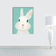 Hand Painted Oil Paintings Cartoon Rabbit Paintings Wall Art For Home Decoration