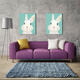 Hand Painted Oil Paintings Cartoon Rabbit Paintings Wall Art For Home Decoration