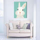 Hand Painted Oil Paintings Cartoon Rabbit Paintings Wall Art For Home Decoration