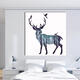 Hand Painted Oil Paintings Simple Style-A Side Face Deer Wall Art For Home Decoration Painting