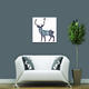 Hand Painted Oil Paintings Simple Style-A Side Face Deer Wall Art For Home Decoration Painting