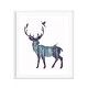 Hand Painted Oil Paintings Simple Style-A Side Face Deer Wall Art For Home Decoration Painting
