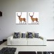 Hand Painted Oil Paintings Simple Style-B Side Face Deer Wall Art For Home Decoration Painting