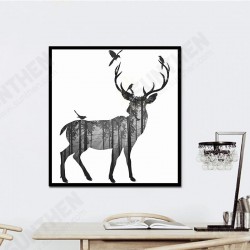 Hand Painted Oil Paintings Simple Style-C Side Face Deer Wall Art For Home Decoration Paintings Hand Painted Oil Paintings Simple Style-C Side Face Deer Wall Art For Home Decoration Paintings