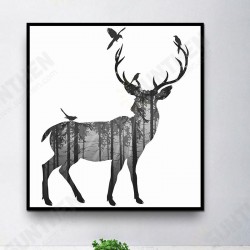 Hand Painted Oil Paintings Simple Style-C Side Face Deer Wall Art For Home Decoration Paintings Hand Painted Oil Paintings Simple Style-C Side Face Deer Wall Art For Home Decoration Paintings
