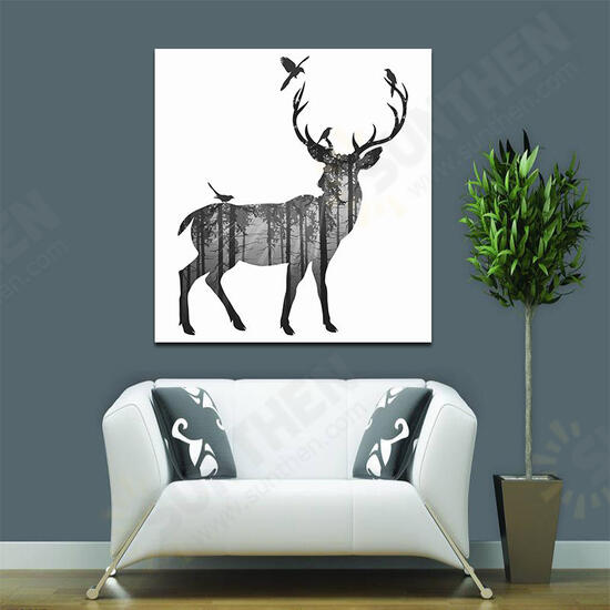 Hand Painted Oil Paintings Simple Style-C Side Face Deer Wall Art For Home Decoration Paintings Hand Painted Oil Paintings Simple Style-C Side Face Deer Wall Art For Home Decoration Paintings